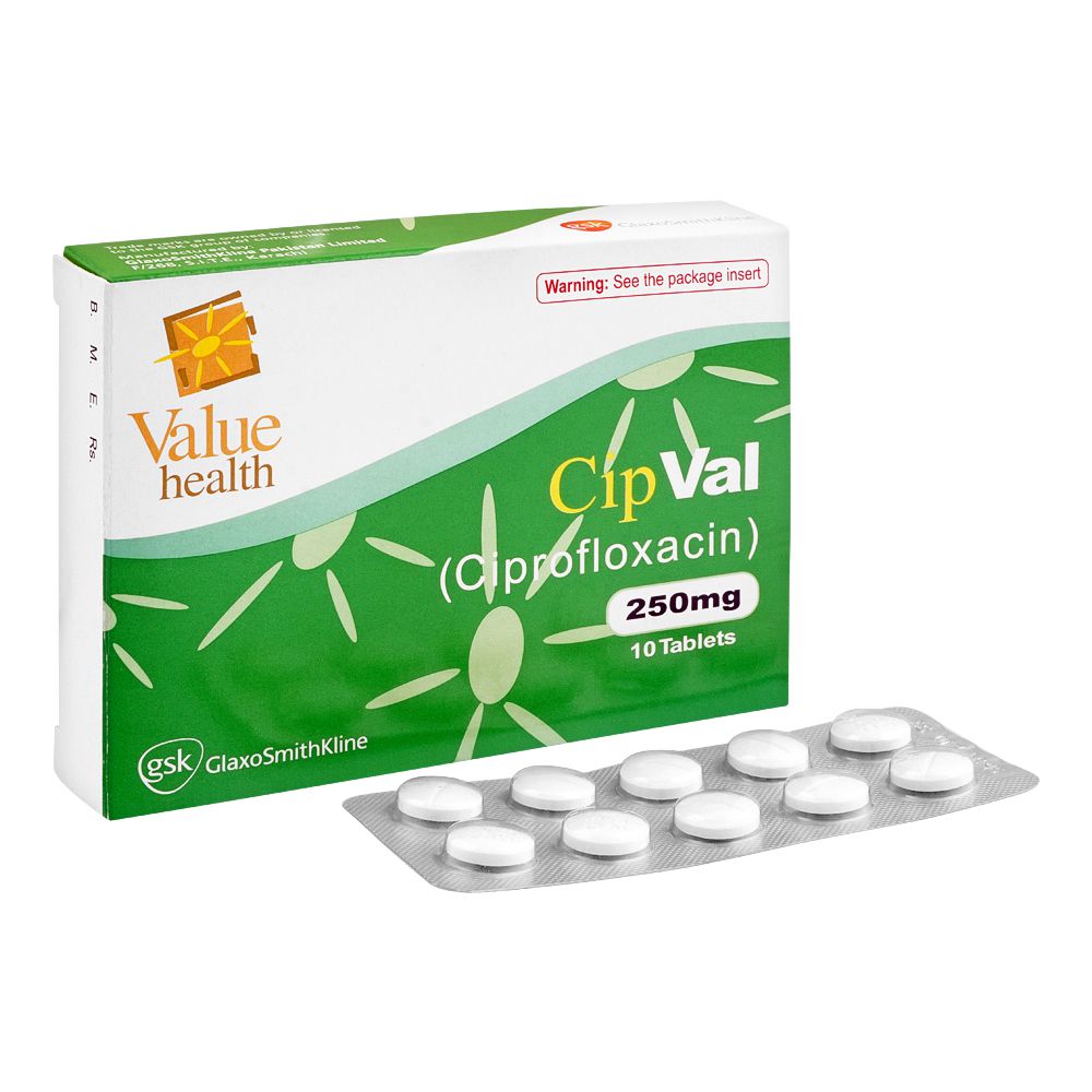 GSK Cipval Tablet, 250mg, 10-Pack product image - Bolanclinic