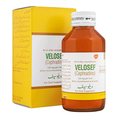 GSK Velosef Suspenion, 125mg/90ml product image - Bolanclinic
