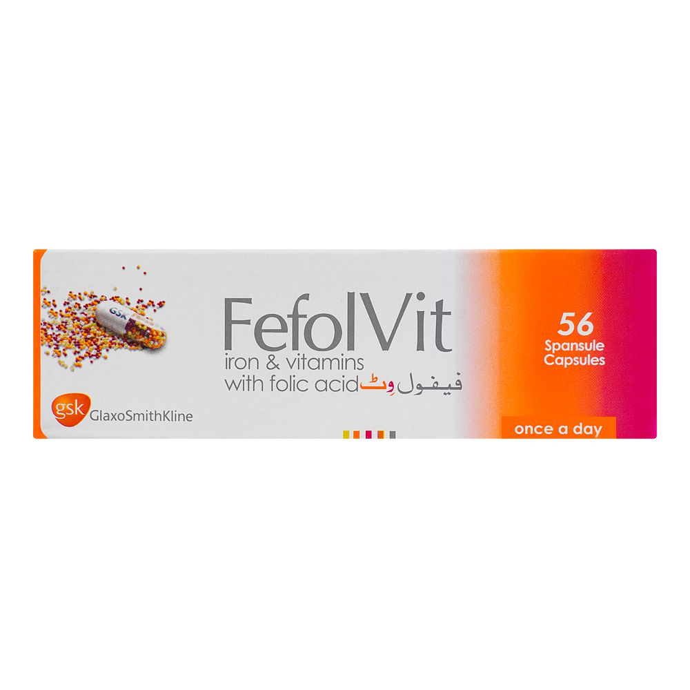GSK Fefol Vit Spansule Capsule, 1-Strip product image - Bolanclinic