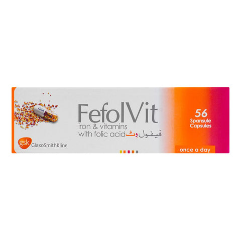 GSK Fefol Vit Spansule Capsule, 1-Strip product image - Bolanclinic