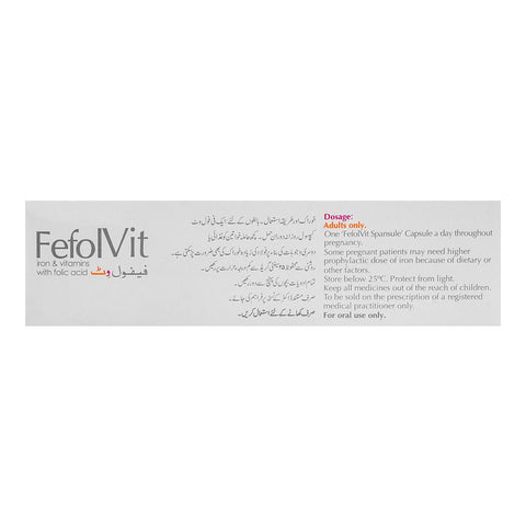 GSK Fefol Vit Spansule Capsule, 1-Strip product image 4 - Bolanclinic