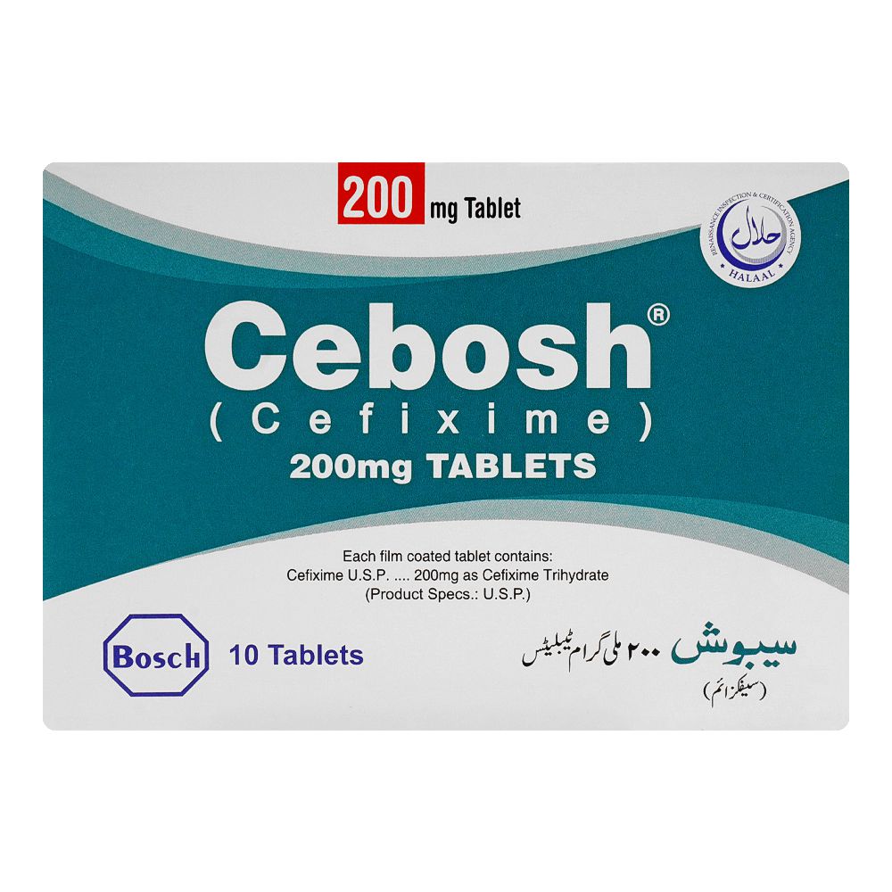 Bosch Pharmaceuticals Cebosh Tablet, 200mg, 10-Pack product image 2 - Bolanclinic
