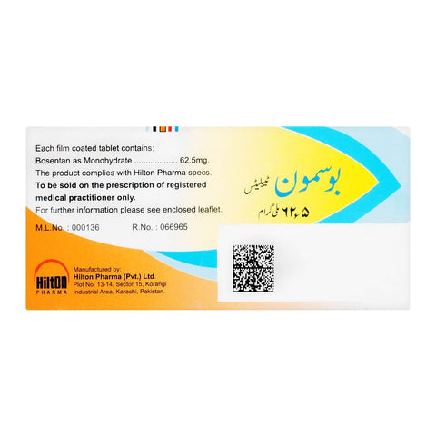 Hilton Pharma Bosmon Tablet, 62.5mg, 14-Pack product image 2 - Bolanclinic