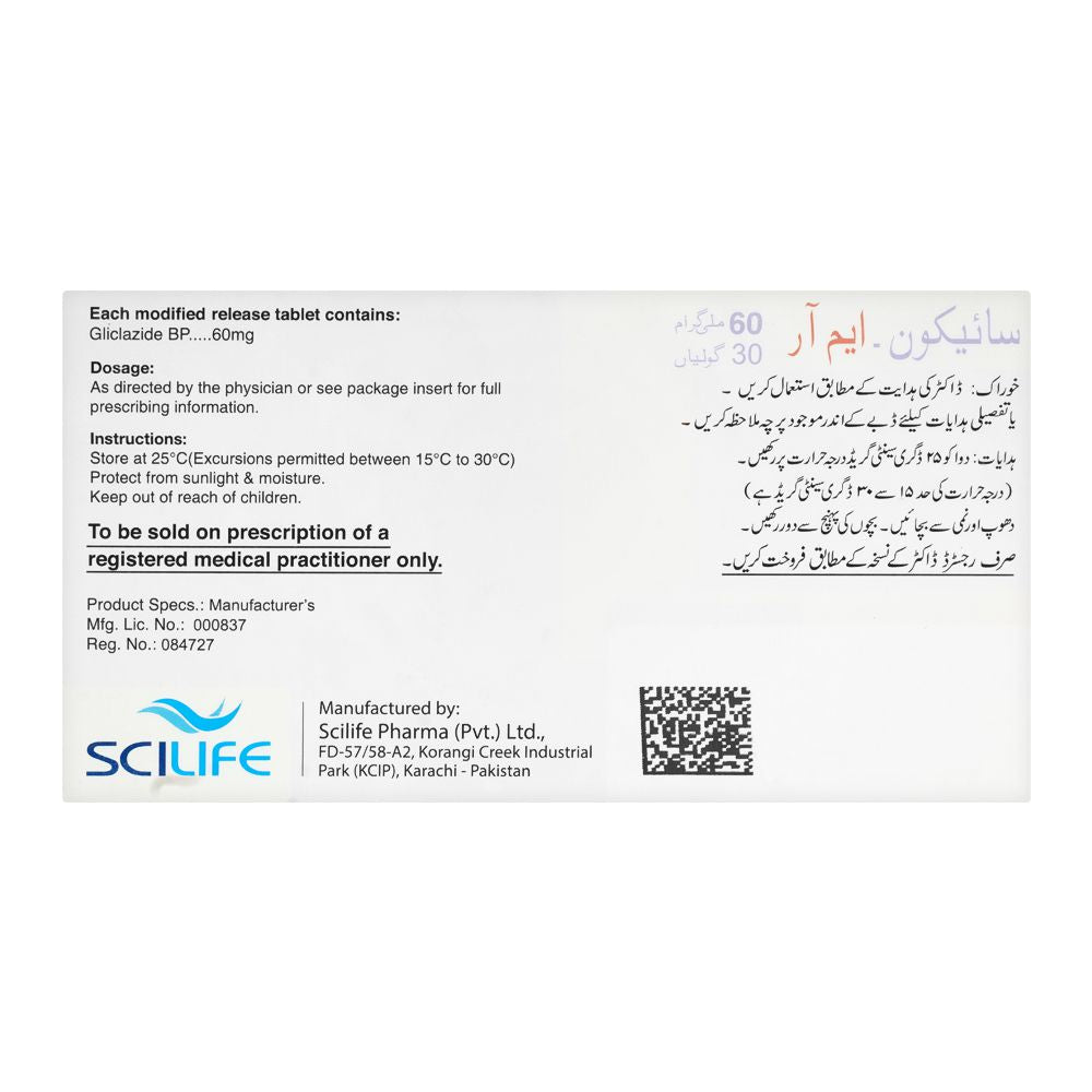 Scilife Pharma Scicon-MR Tablet, 60mg, 30-Pack product image 2 - Bolanclinic