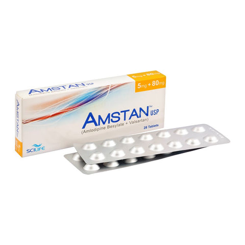 Scilife Pharma Amstan Tablet, 5mg + 80mg, 28-Pack product image - Bolanclinic