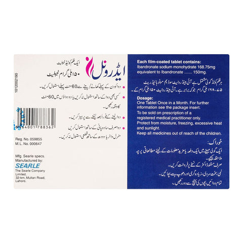 Searle Adronil Tablet, 150mg, 1-Pack product image 2 - Bolanclinic