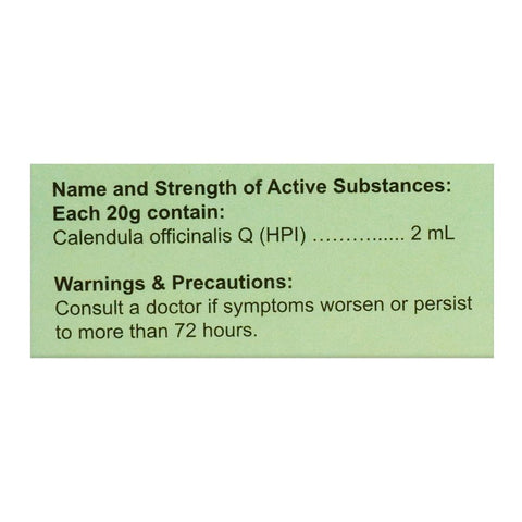 Paul Brooks Homoeo Labs Calendula Medicated Cream, 20g product image 2 - Bolanclinic