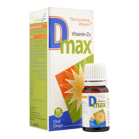 Matrix Pharma D-Max Vitamin D3 Oral Drops, 10ml product image - Bolanclinic