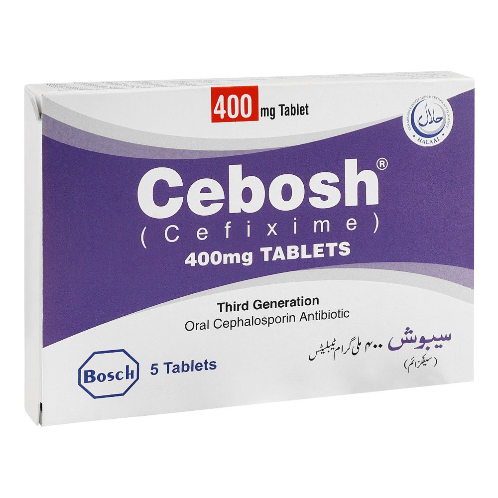 Bosch Pharmaceuticals Cebosh Tablet, 400mg, 5-Pack product image - Bolanclinic