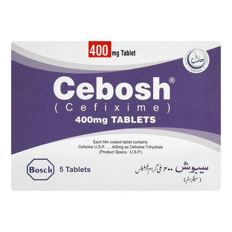 Bosch Pharmaceuticals Cebosh Tablet, 400mg, 5-Pack product image 2 - Bolanclinic