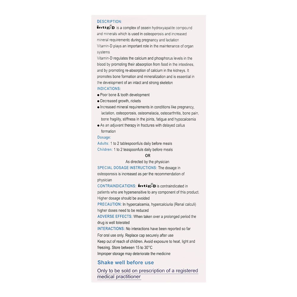 Sami Pharmaceuticals Intig-D Suspension, 60ml product image 2 - Bolanclinic