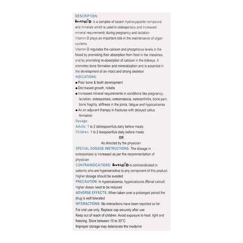 Sami Pharmaceuticals Intig-D Suspension, 60ml product image 3 - Bolanclinic