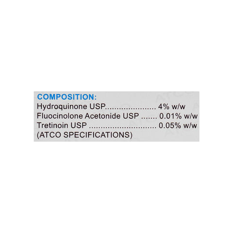 ATCO Laboratories Hyderquin Plus Cream, 15g product image 3 - Bolanclinic
