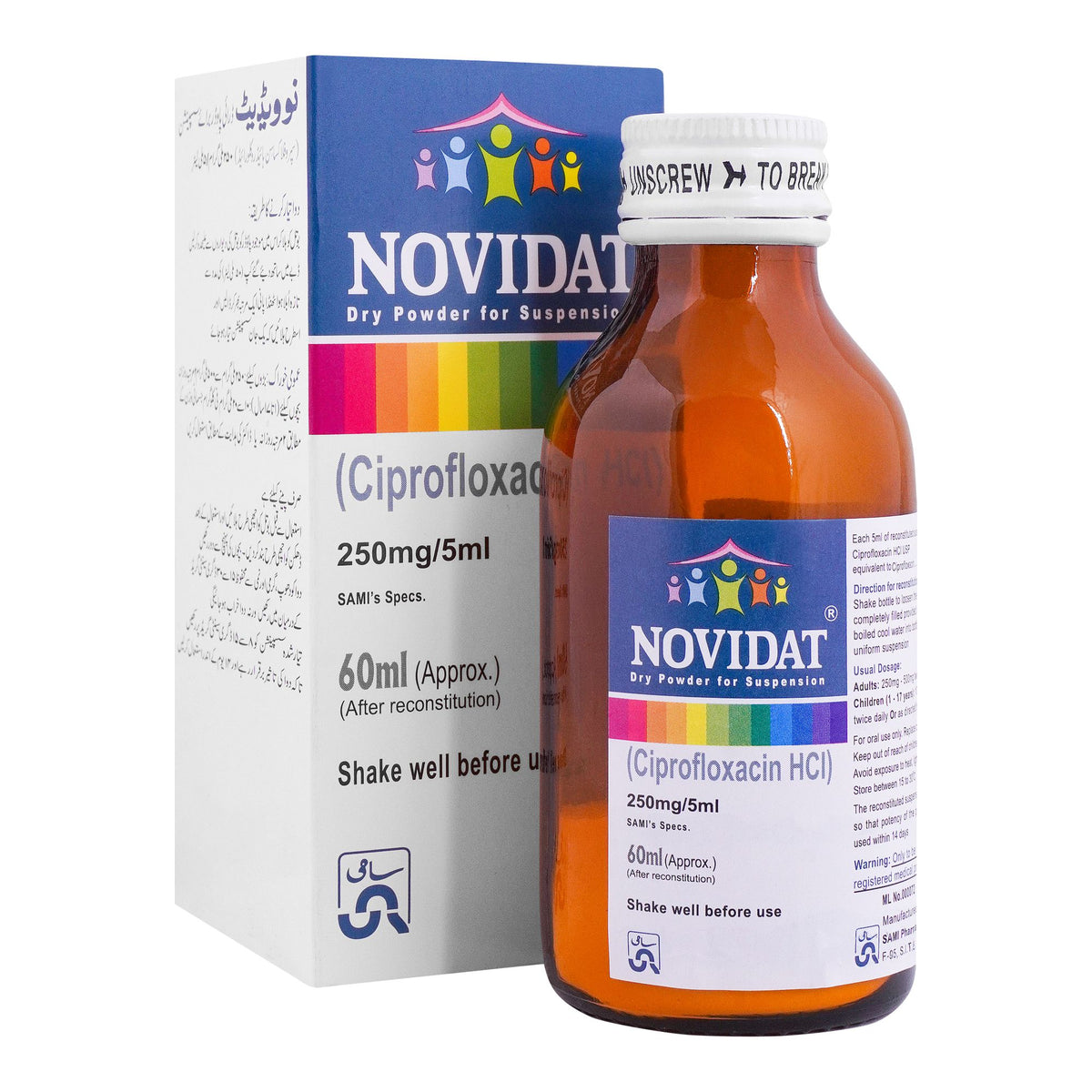 Sami Pharmaceuticals Novidat Dry Suspension, 250mg/5ml product image - Bolanclinic
