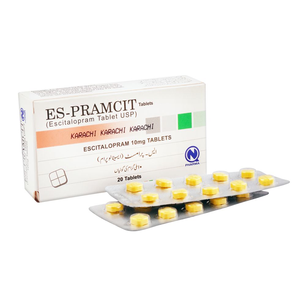 NabiQasim Es-Pramcit Tablet, 10mg, 20-Pack product image - Bolanclinic