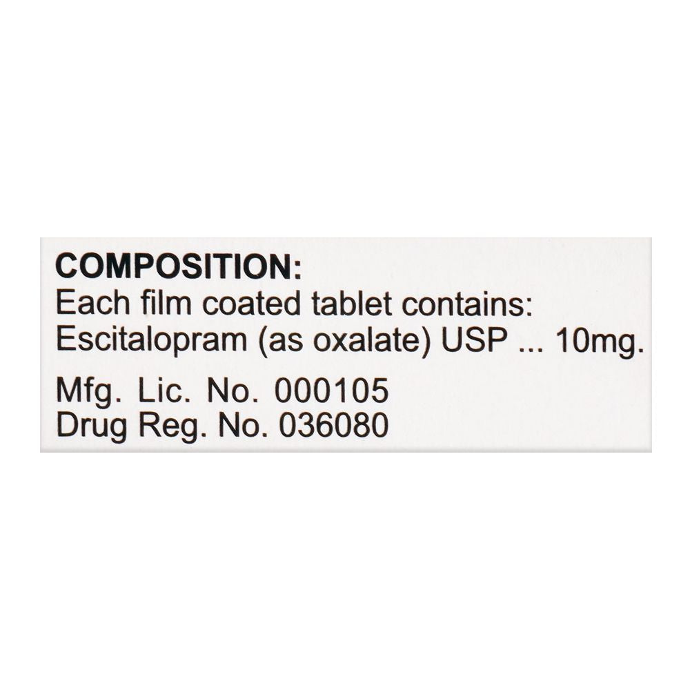NabiQasim Es-Pramcit Tablet, 10mg, 20-Pack product image 4 - Bolanclinic