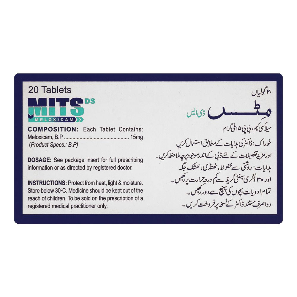 Shaigan Pharmaceuticals Mits DS Tablet, 15mg, 20-Pack product image 2 - Bolanclinic