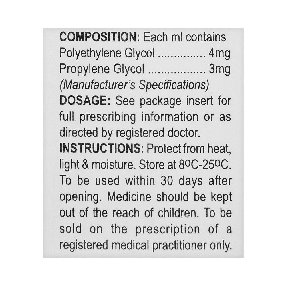 Shaigan Pharmaceuticals Eyelub Sterile Lubricant Eye Drops, 15ml product image 3 - Bolanclinic