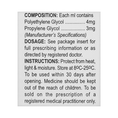 Shaigan Pharmaceuticals Eyelub Sterile Lubricant Eye Drops, 15ml product image 3 - Bolanclinic