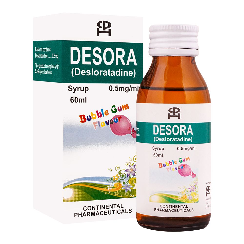 Continental Pharmaceuticals Desora Syrup, 60ml product image - Bolanclinic