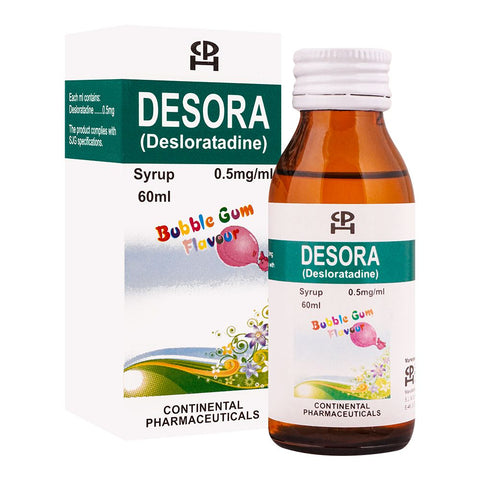 Continental Pharmaceuticals Desora Syrup, 60ml product image - Bolanclinic