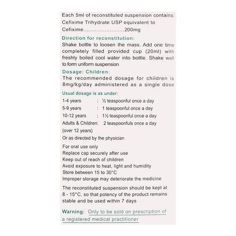 Sami Pharmaceuticals Caricef DS Suspension, 30ml product image 5 - Bolanclinic