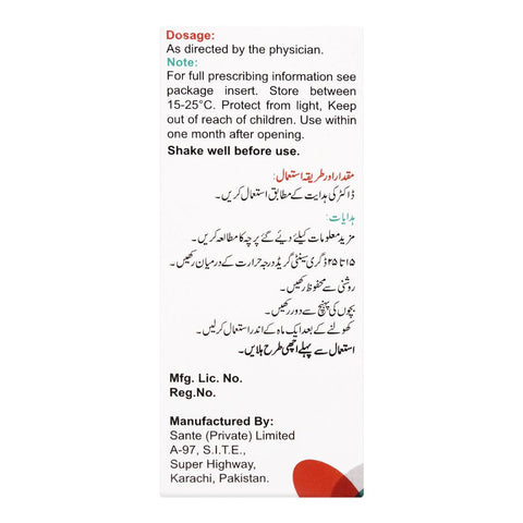 Sante Pharma Lotepred Forte Ophthalmic Suspension, 5ml product image 2 - Bolanclinic
