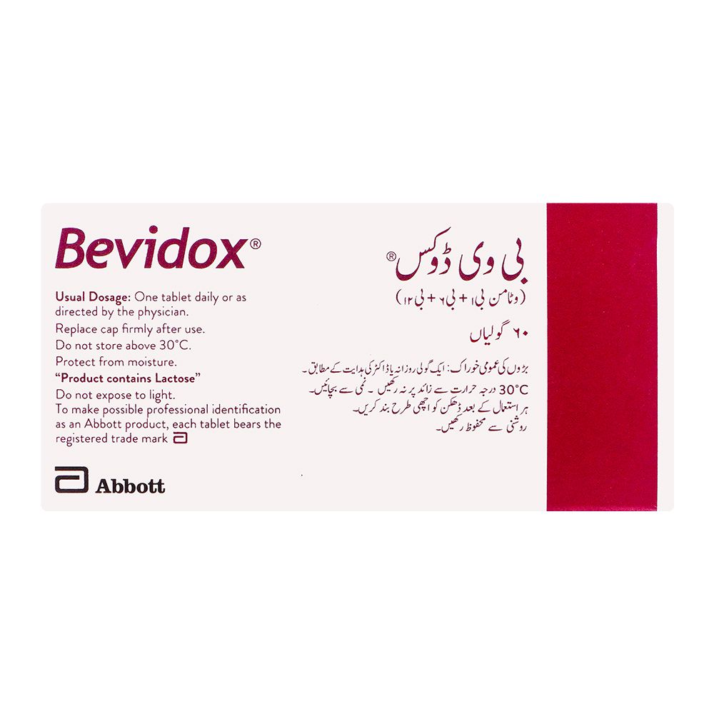 Abbott Bevidox Tablet, 60-Pack product image 2 - Bolanclinic