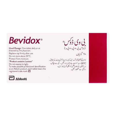 Abbott Bevidox Tablet, 60-Pack product image 2 - Bolanclinic