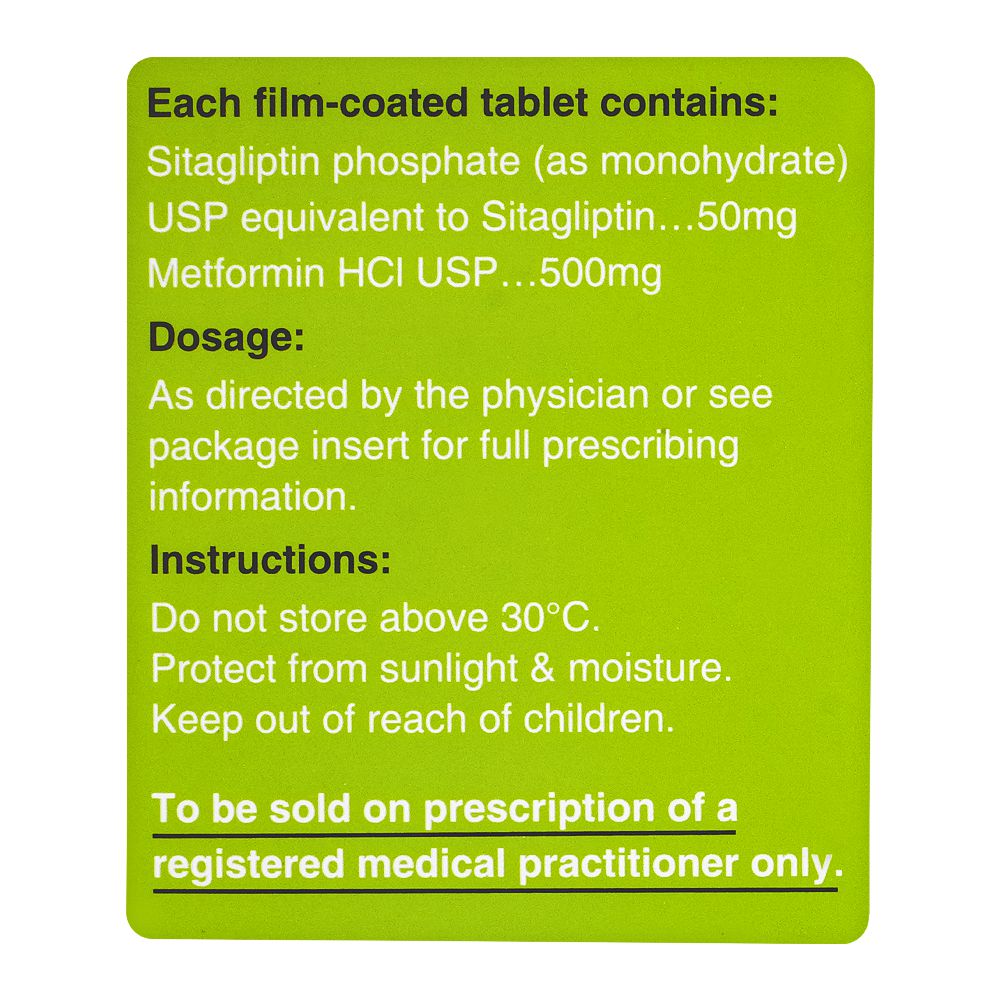 Getz Pharma Treviamet Tablet, 50mg + 500mg, 14-Pack product image 3 - Bolanclinic