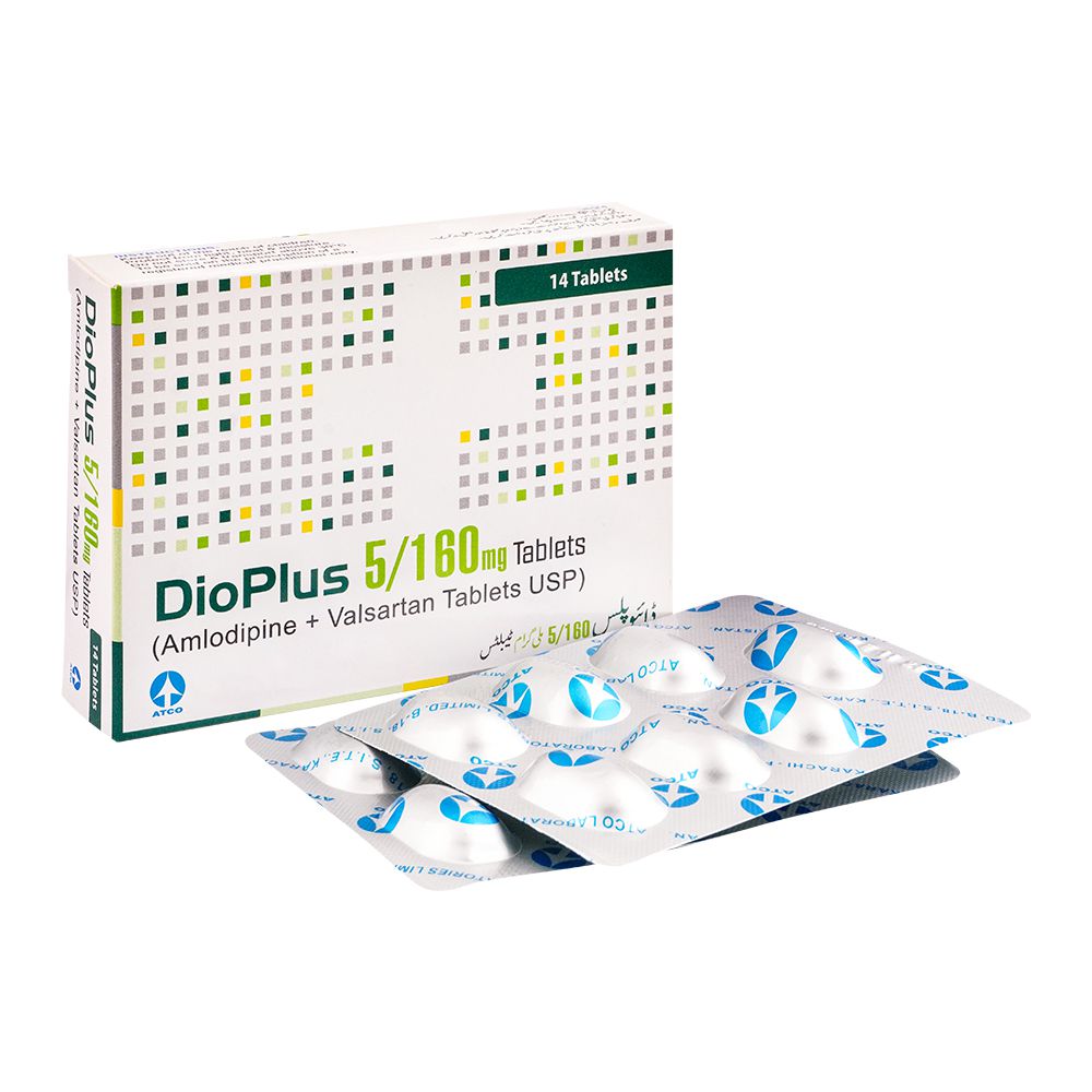 ATCO Laboratories Dioplus Tablet, 5/160mg, 14-Pack product image - Bolanclinic