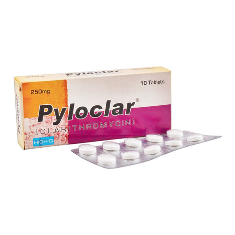 High-Q Pharmaceuticals Pyloclar Tablet, 250mg, 10-Pack product image - Bolanclinic