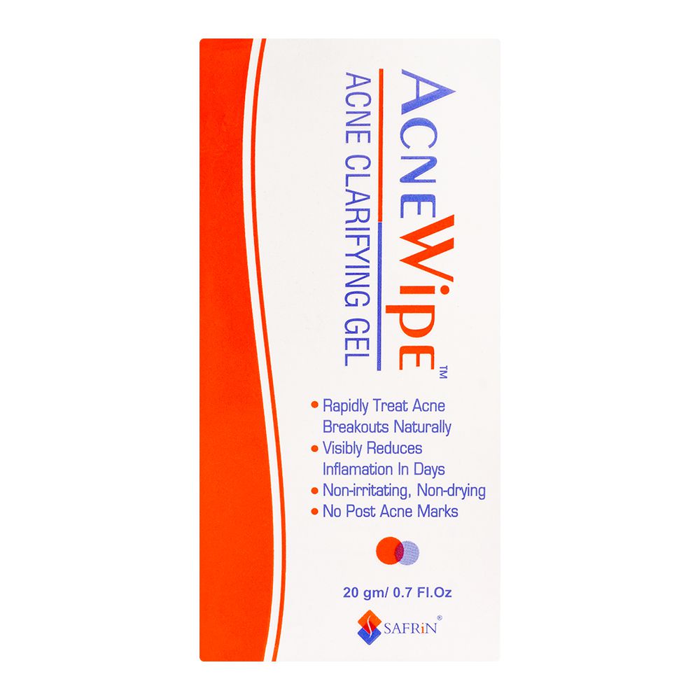 Safrin Skin Care Acne Wipe Clarifying Gel, 15g product image 2 - Bolanclinic