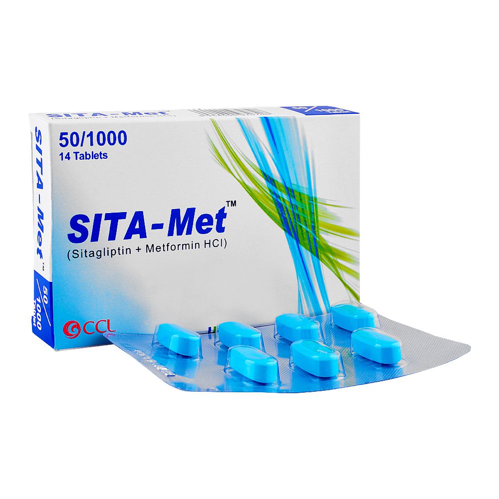 Sita Met Tablets, 50mg+1000mg, Box (14-Pack) product image - Bolanclinic