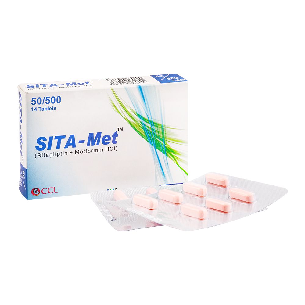 CCL Pharmaceuticals Sita-Met Tablet, 50/500mg, 14-Pack product image - Bolanclinic