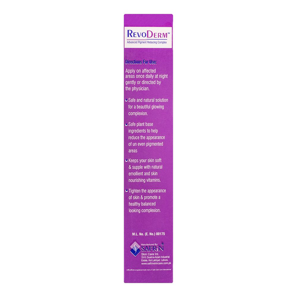 Safrin Skin Care Revoderm Cream, 30g product image 4 - Bolanclinic