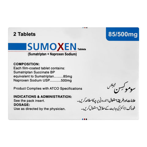 ATCO Laboratories Sumoxen Tablet, 85/500mg, 2-Pack product image 2 - Bolanclinic