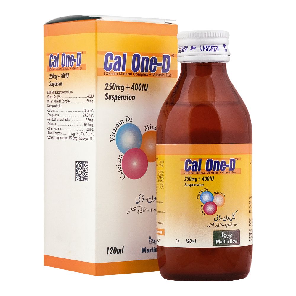 Martin Dow Cal One-D Suspension, 120ml product image - Bolanclinic