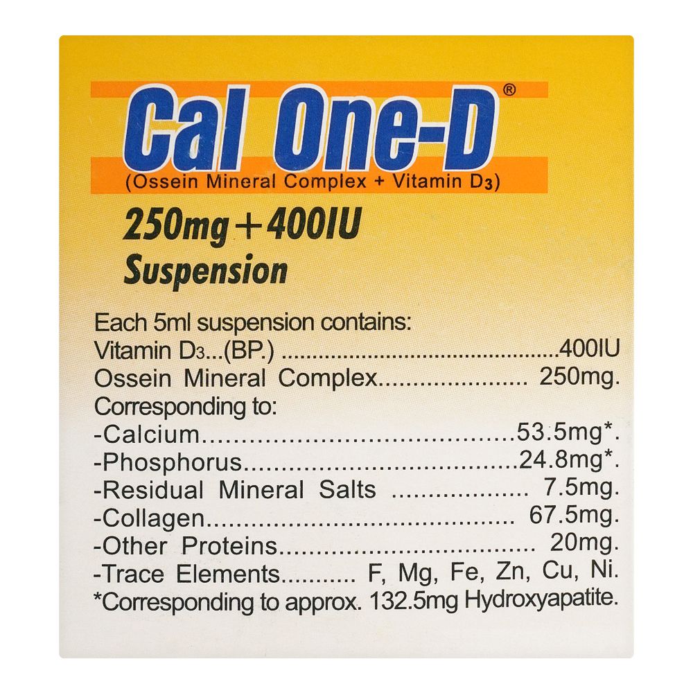 Martin Dow Cal One-D Suspension, 120ml product image 4 - Bolanclinic