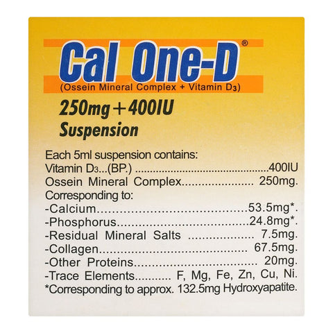 Martin Dow Cal One-D Suspension, 120ml product image 4 - Bolanclinic