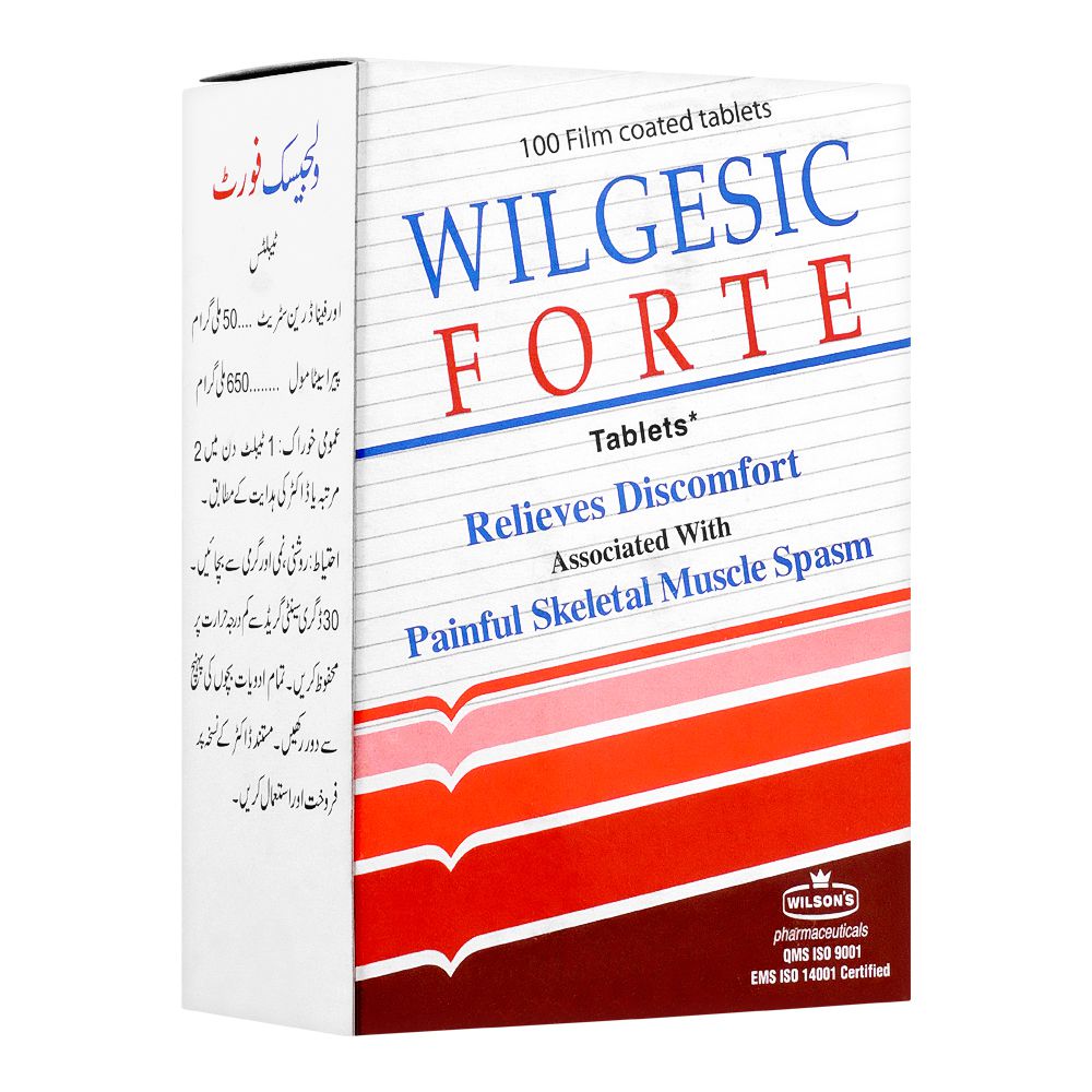 Wilson's Pharmaceuticals Wilgesic Forte Tablet, 10-Pack product image 2 - Bolanclinic