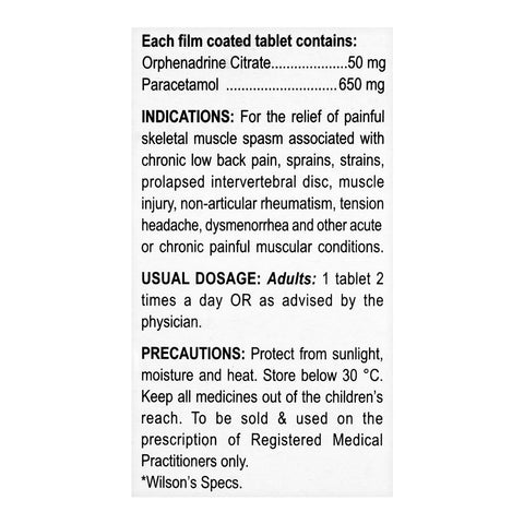 Wilson's Pharmaceuticals Wilgesic Forte Tablet, 10-Pack product image 4 - Bolanclinic