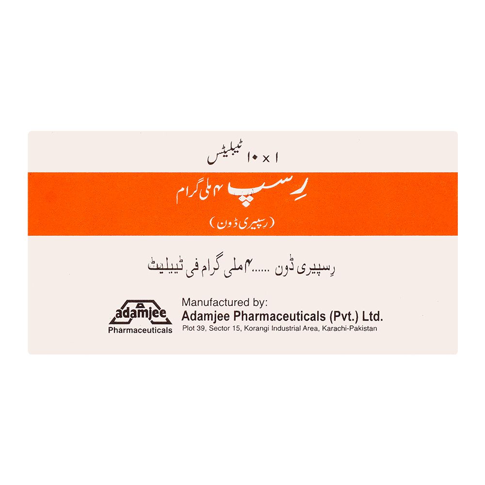 Adamjee Pharmaceuticals Risp Tablet, 4mg, 10-Pack product image 2 - Bolanclinic