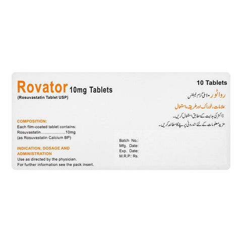 ATCO Laboratories Rovator Tablet, 10mg, 10-Pack product image 2 - Bolanclinic