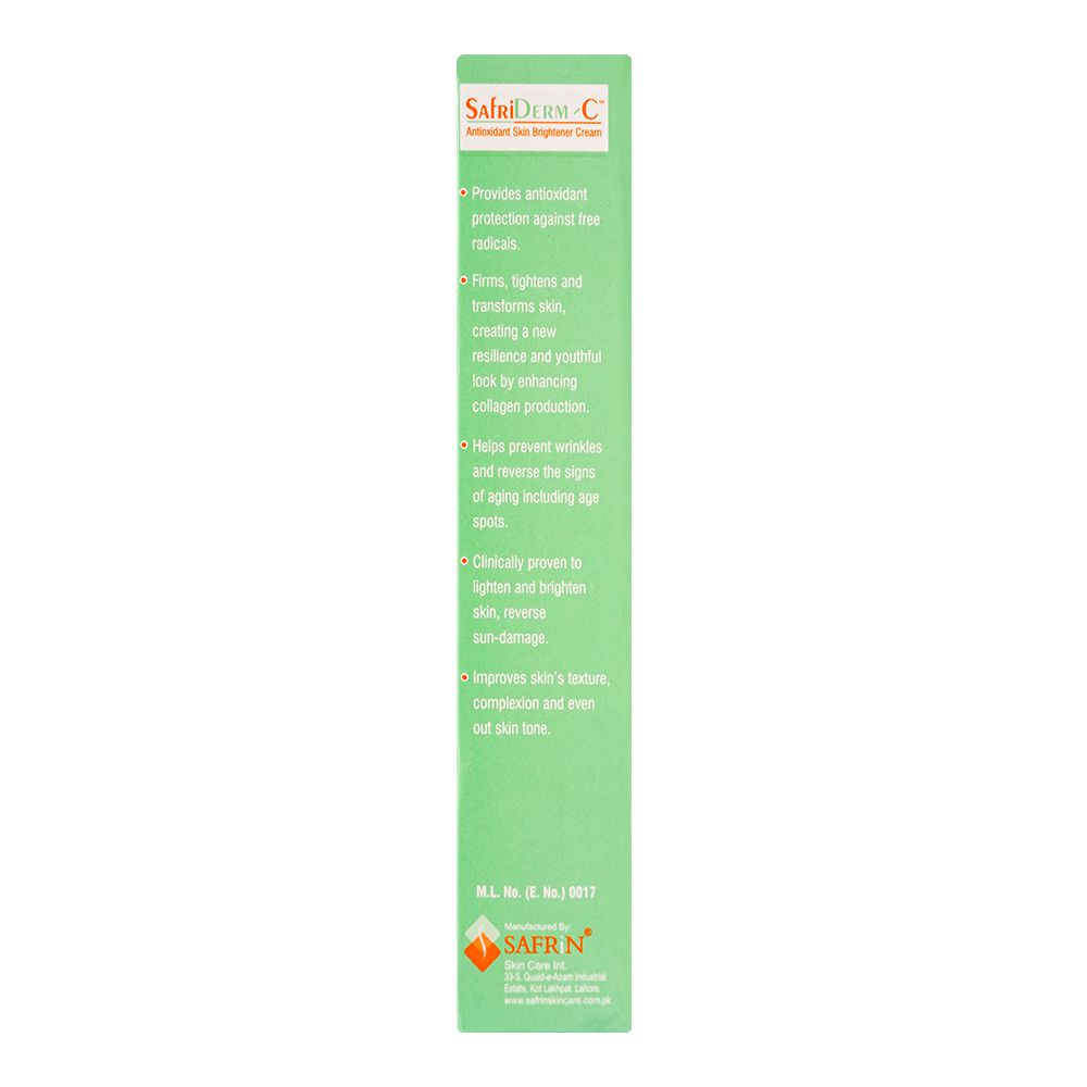 Safrin Skin Care Safriderm C Cream, 30g product image 3 - Bolanclinic