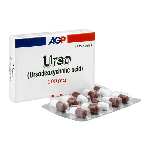AGP Pharma Urso Capsules, 500mg, 10-Pack product image - Bolanclinic