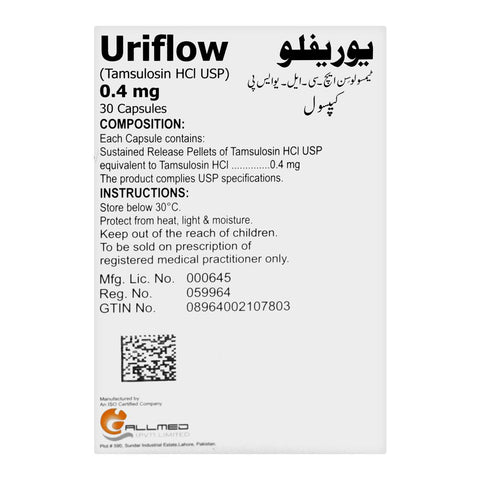 Allmed Laboratories Uriflow Capsule, 0.4mg, 30-Pack product image 2 - Bolanclinic