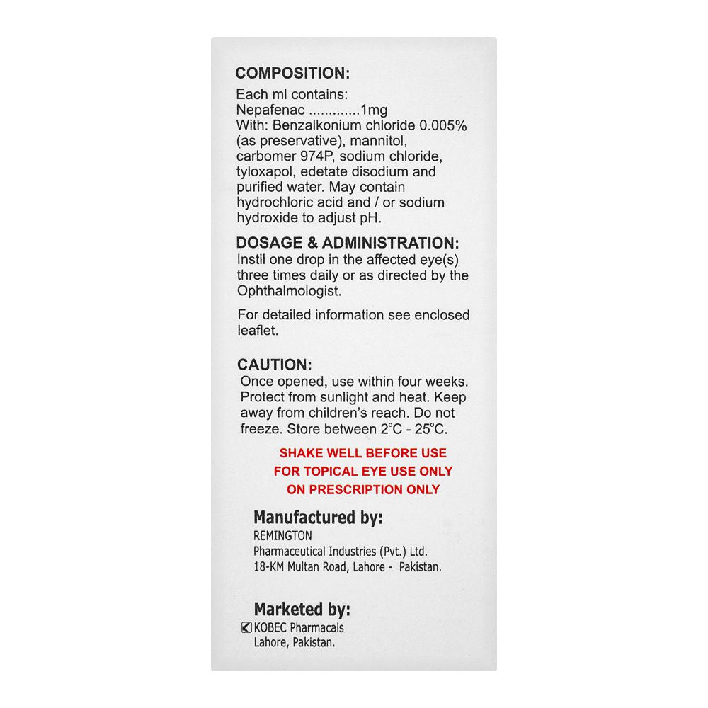 Kobec Pharma Nepanac Eye Drops, 5ml product image 3 - Bolanclinic