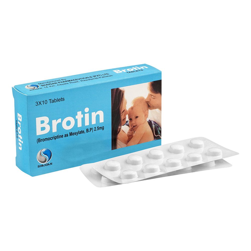 Shaigan Pharmaceuticals Brotin Tablet, 2.5mg, 30-Pack product image - Bolanclinic