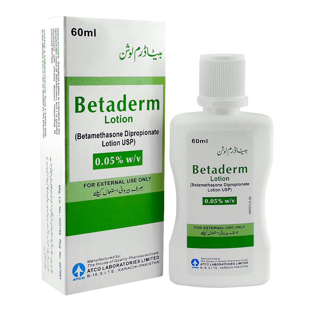 ATCO Laboratories Betaderm Lotion, 60ml product image - Bolanclinic